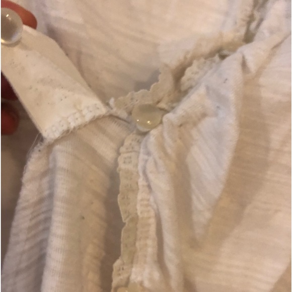 π«Άπ»- See through White Cardigan with lace trim- - Picture 6 of 9